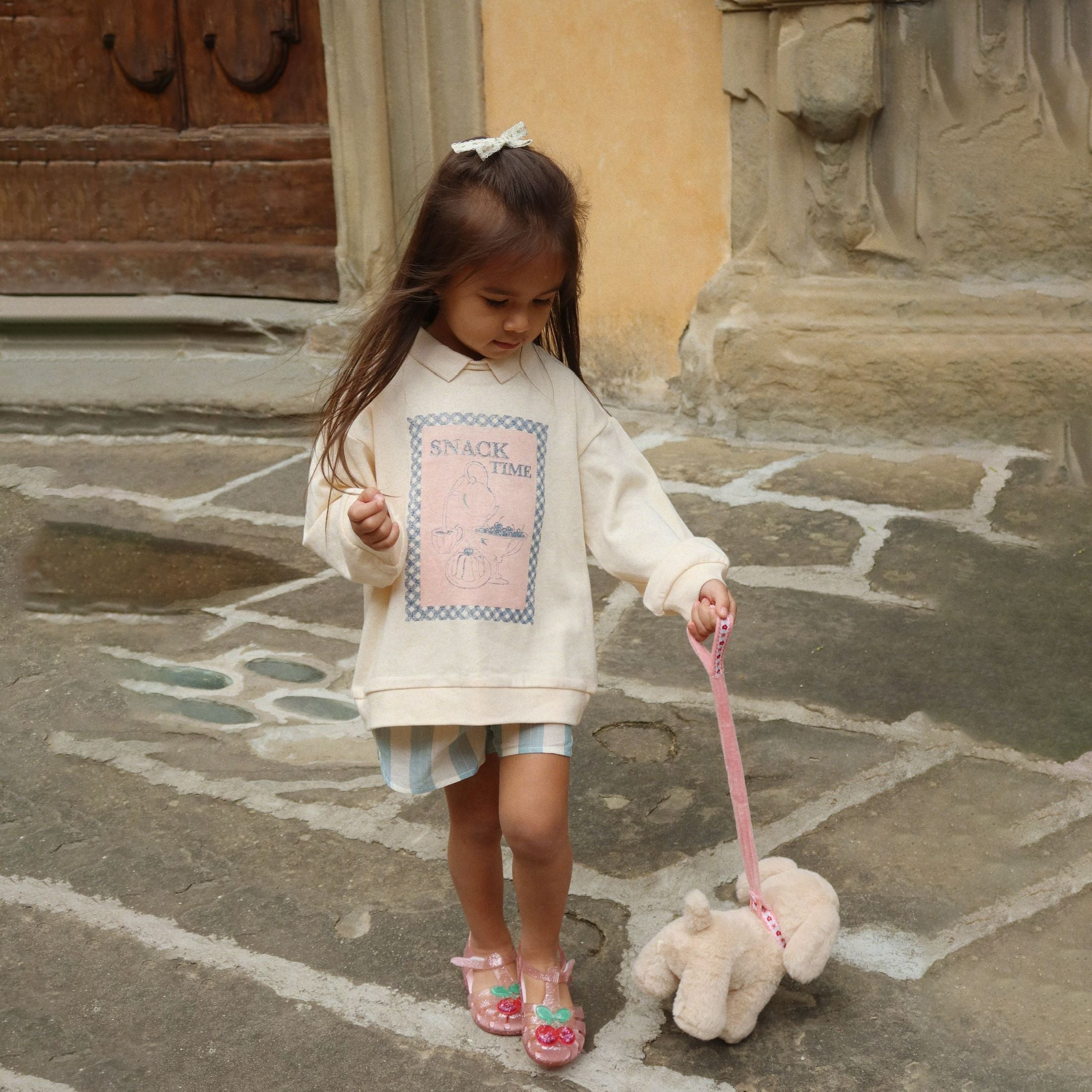 Konges Sløjd-Girl Spotty Ls Polo Gots Buttercream
