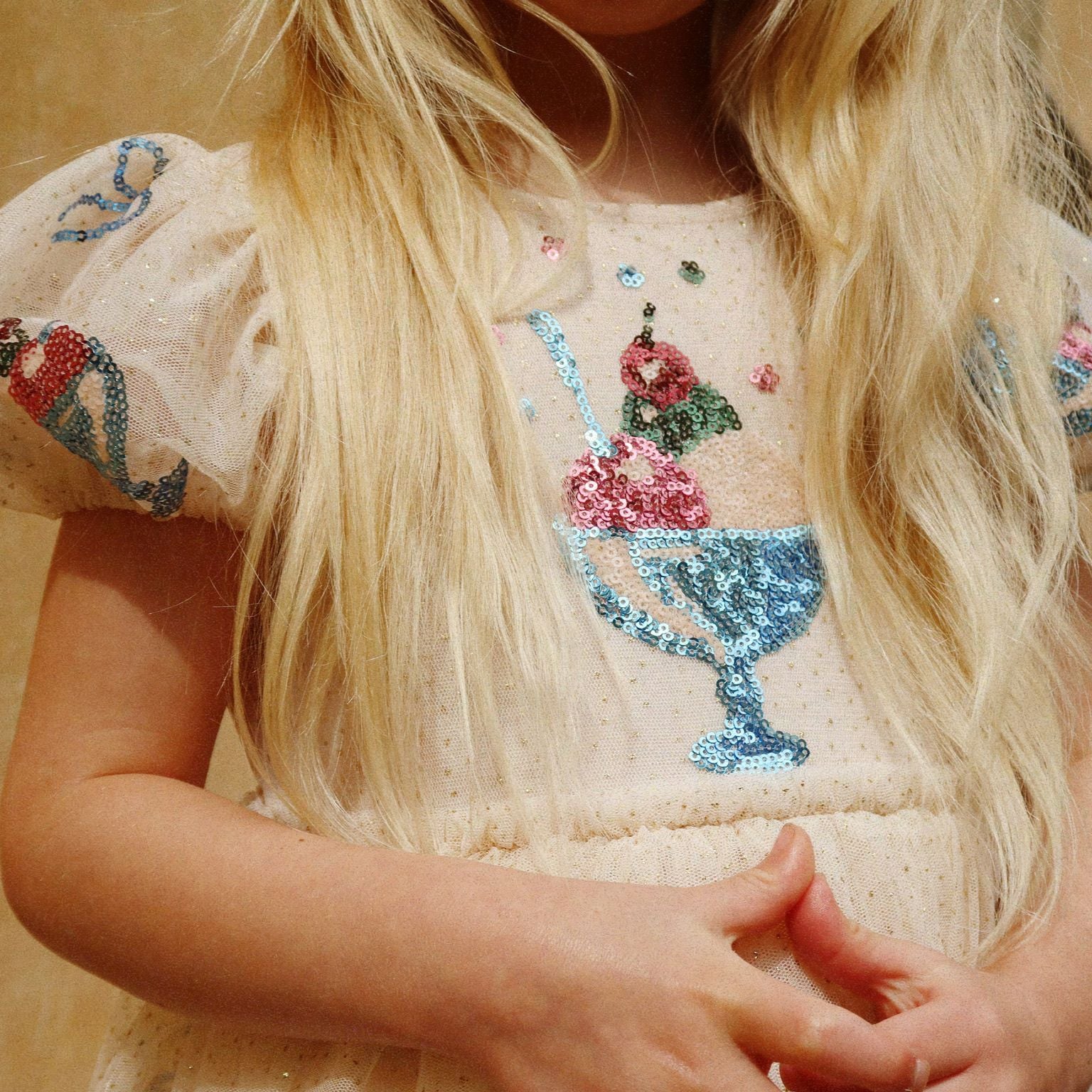 Konges Sløjd-Girl Yvonne Puff Dress Gelato