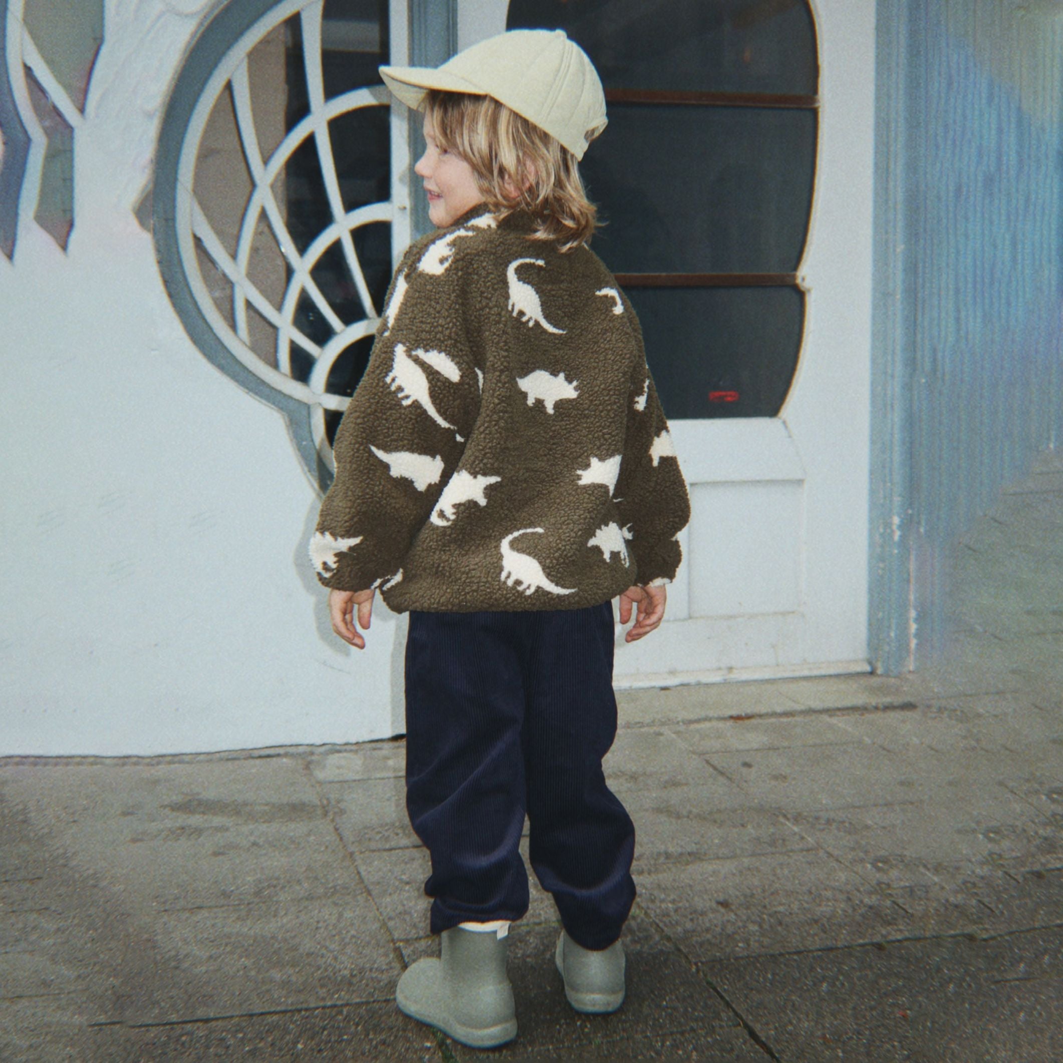 Konges Sløjd-Jody Teddy Jacket Grs Dino Silhouette