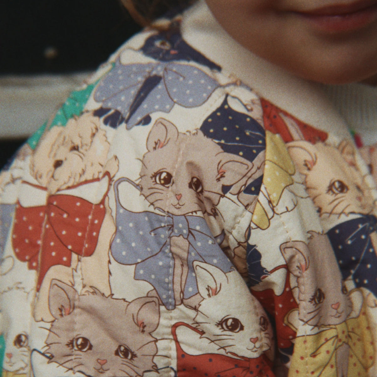 Konges Sløjd-Girls Juno Printed Bomber Jacket Like Cats And Dogs