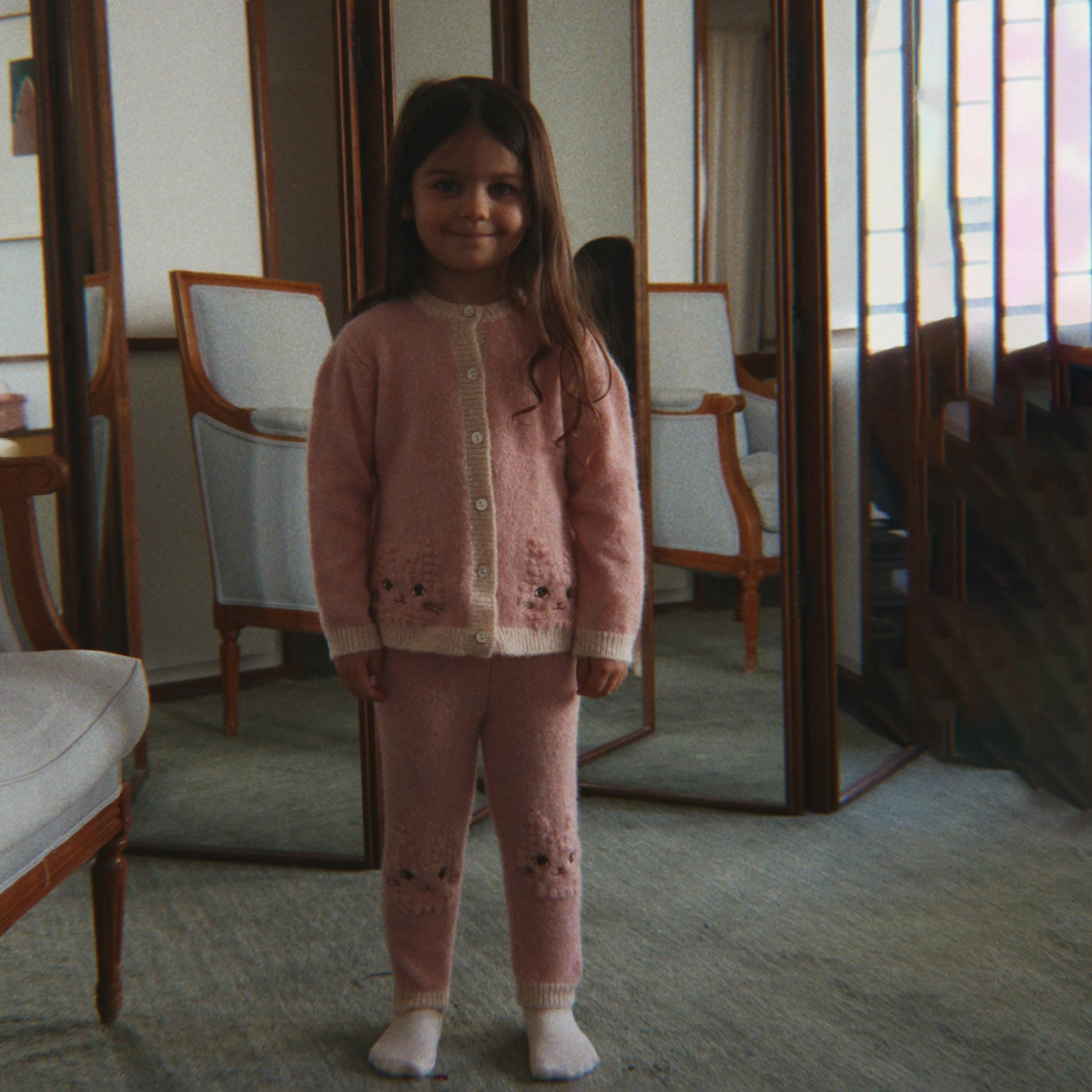 Konges Sløjd-Kitty Cardigan Silver Pink