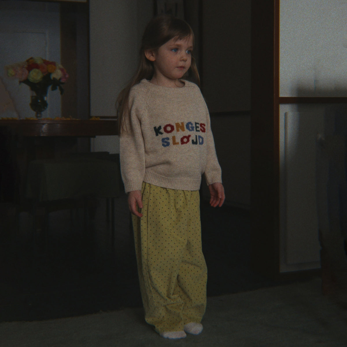 Konges Sløjd-Girls Marlo Pants Gots Dot Leek