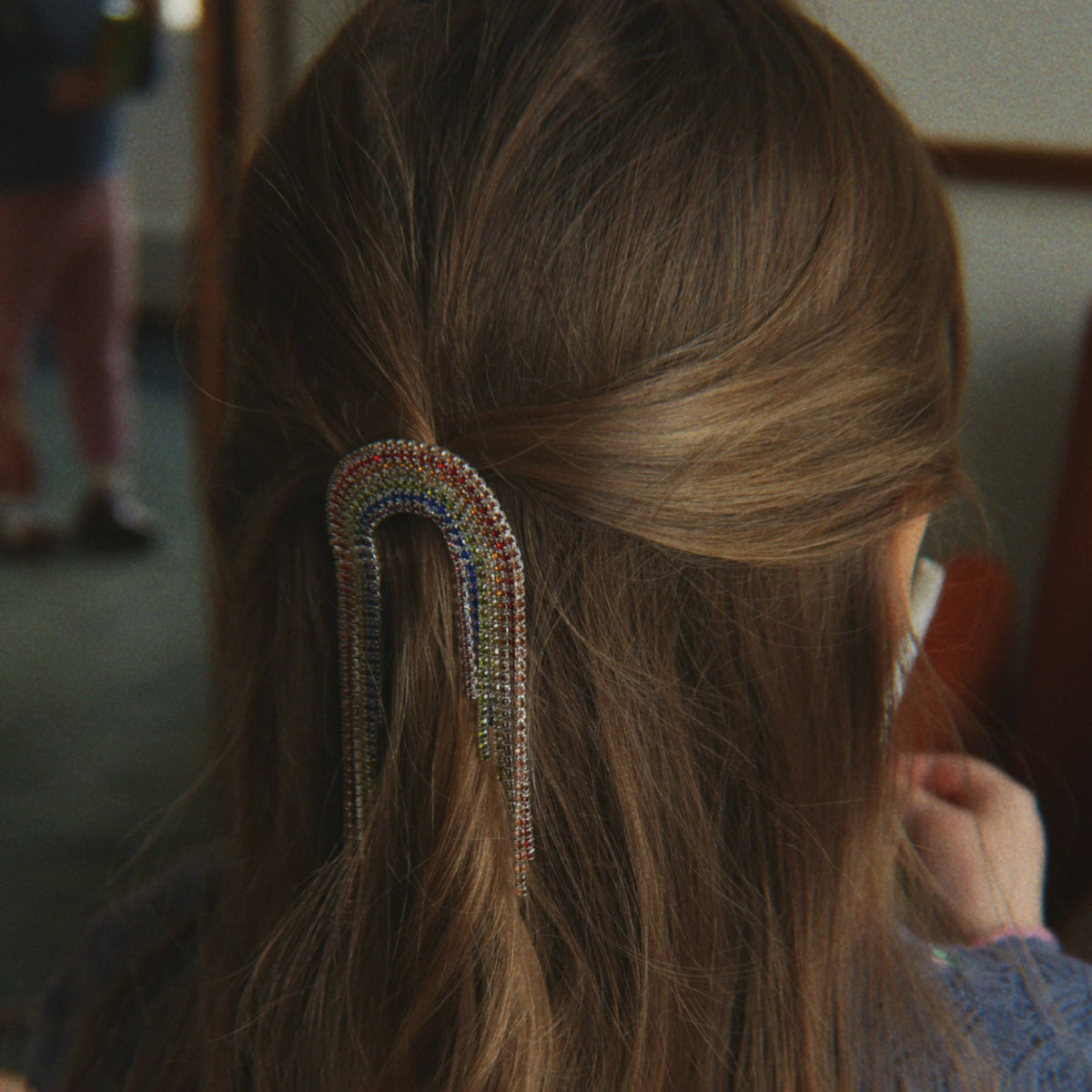 Konges Sløjd-Sparkly Rainbow Hair Clip Rainbow