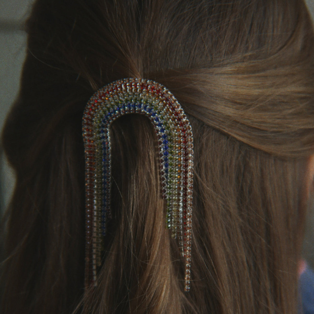 Konges Sløjd-Sparkly Rainbow Hair Clip Rainbow