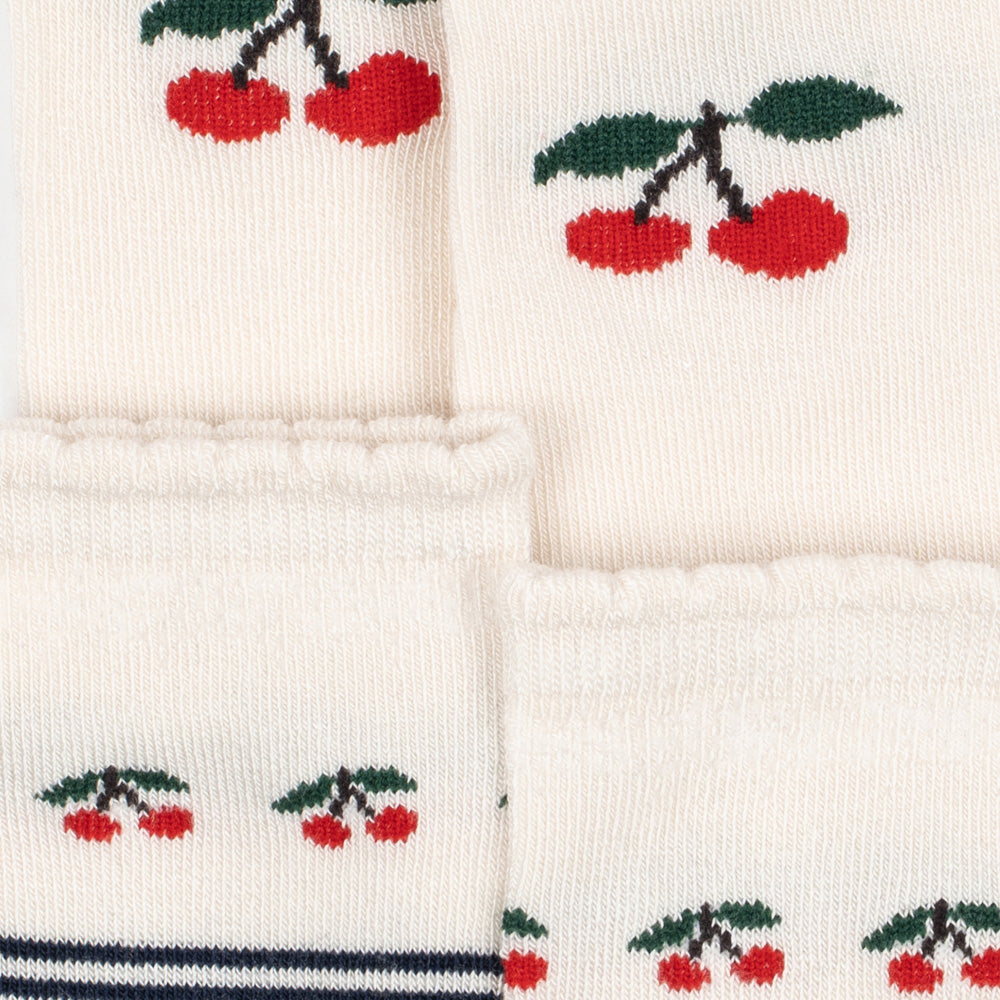 Konges Sløjd-2 Pack Jacquard Socks Cherry