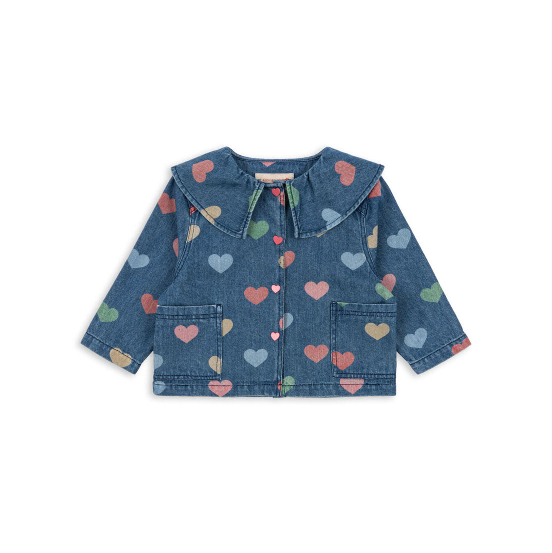 Konges Sløjd-Girls Magot Denim Shirt Gots Bon Coeur Colore