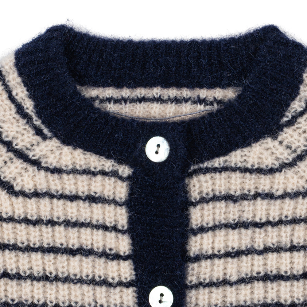 Konges Sløjd-Barli Cardigan Navy Stripe