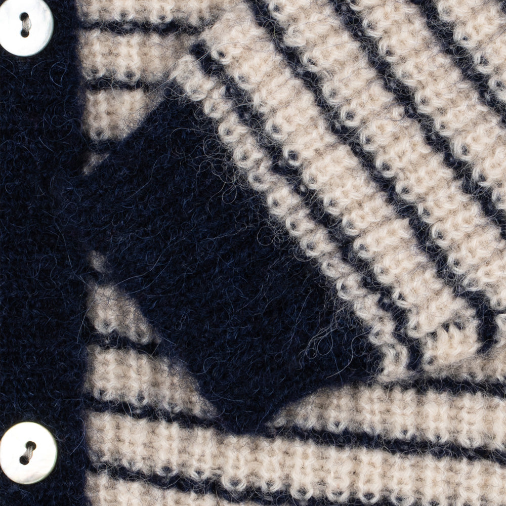Konges Sløjd-Barli Cardigan Navy Stripe