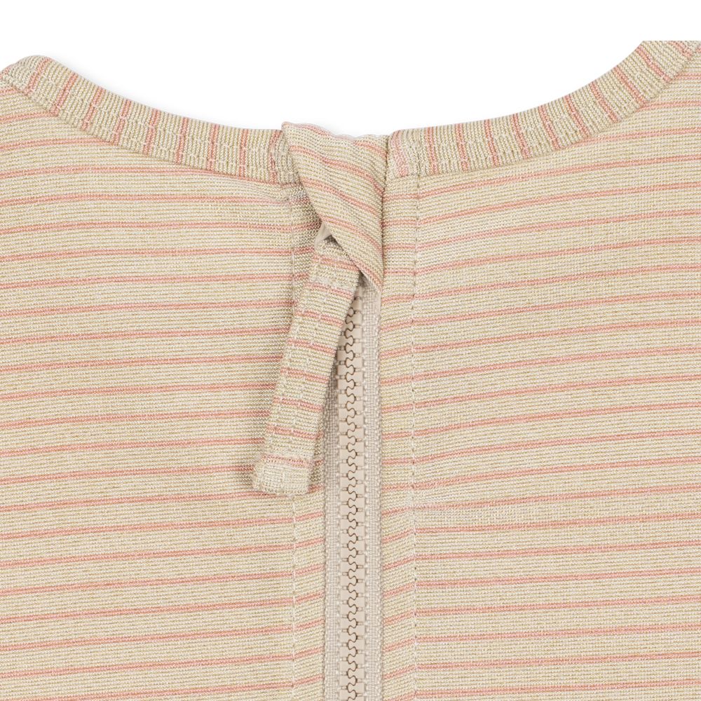 Konges Sløjd-Girl Jade Ls Swimsuit Rose Stripe