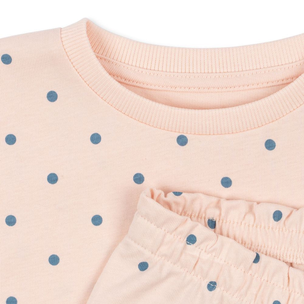 Konges Sløjd-Girl Lin Tee Set Gots Rosewater Dot