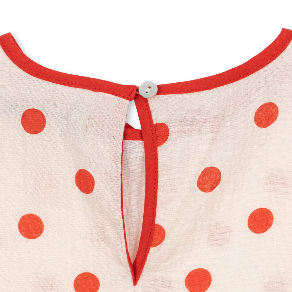 Konges Sløjd-Girls Vivo Dress Gots Red Dot