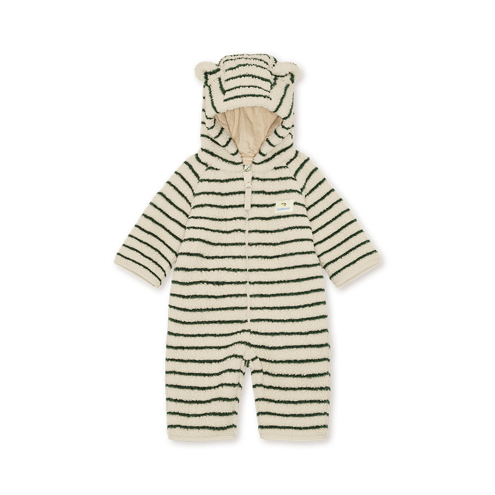 Konges Sløjd-Jody Teddy Onesie Grs Erba Stripe