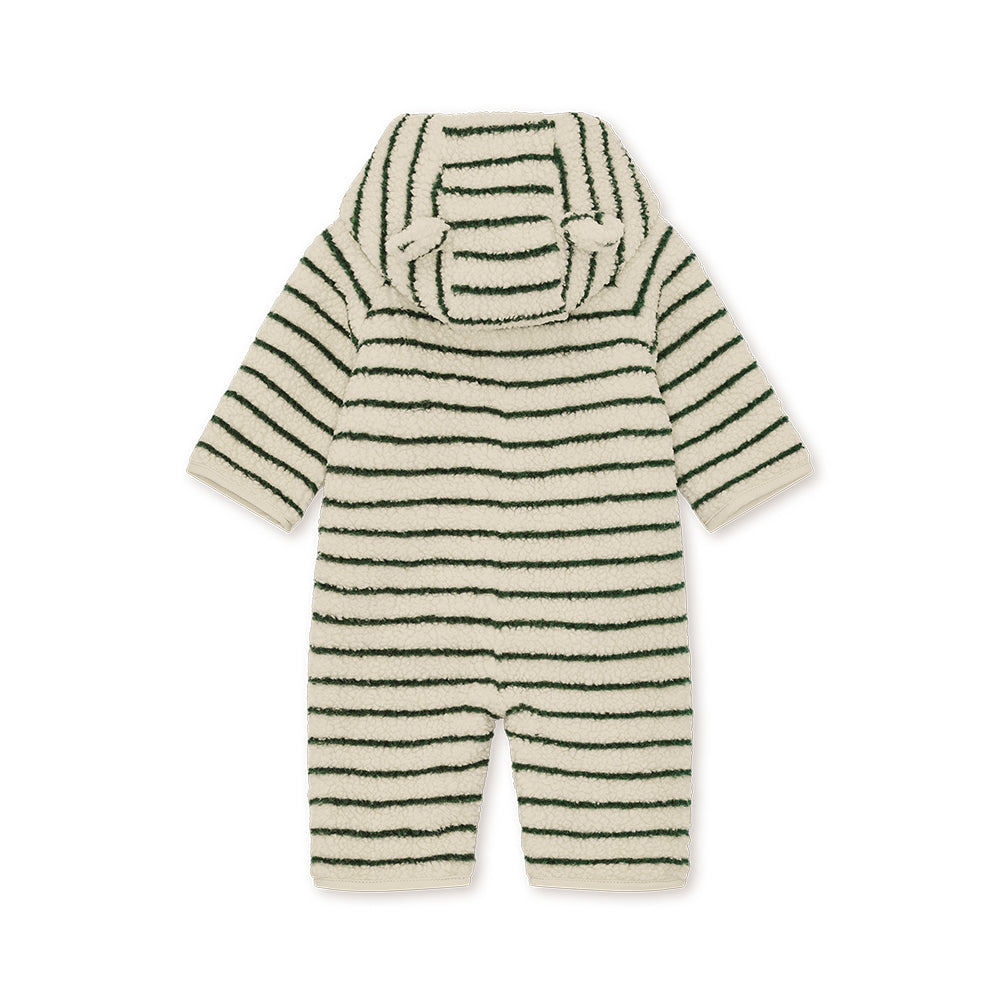 Konges Sløjd-Jody Teddy Onesie Grs Erba Stripe