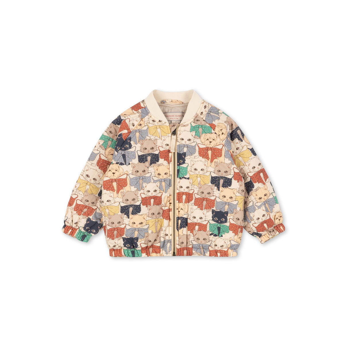 Konges Sløjd-Girls Juno Printed Bomber Jacket Like Cats And Dogs