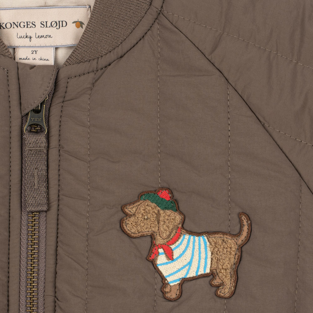 Konges Sløjd-Boys Juno Terry Bomber Jacket Walnut