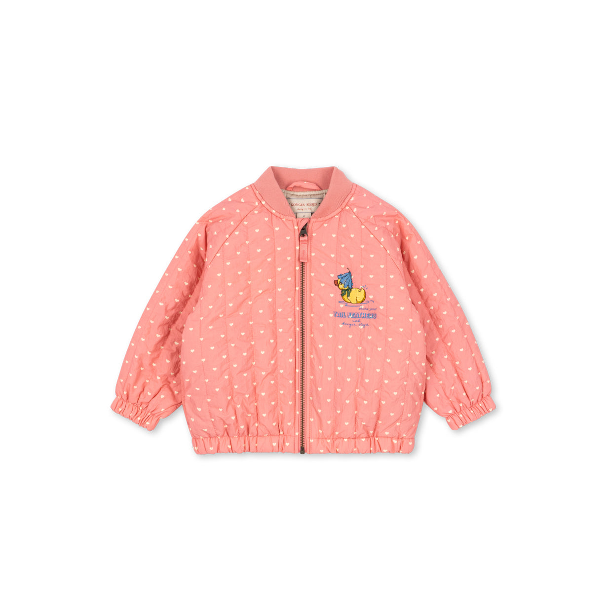 Konges Sløjd-Juno Duckling Printed Bomber Jacket Coeur Feathers