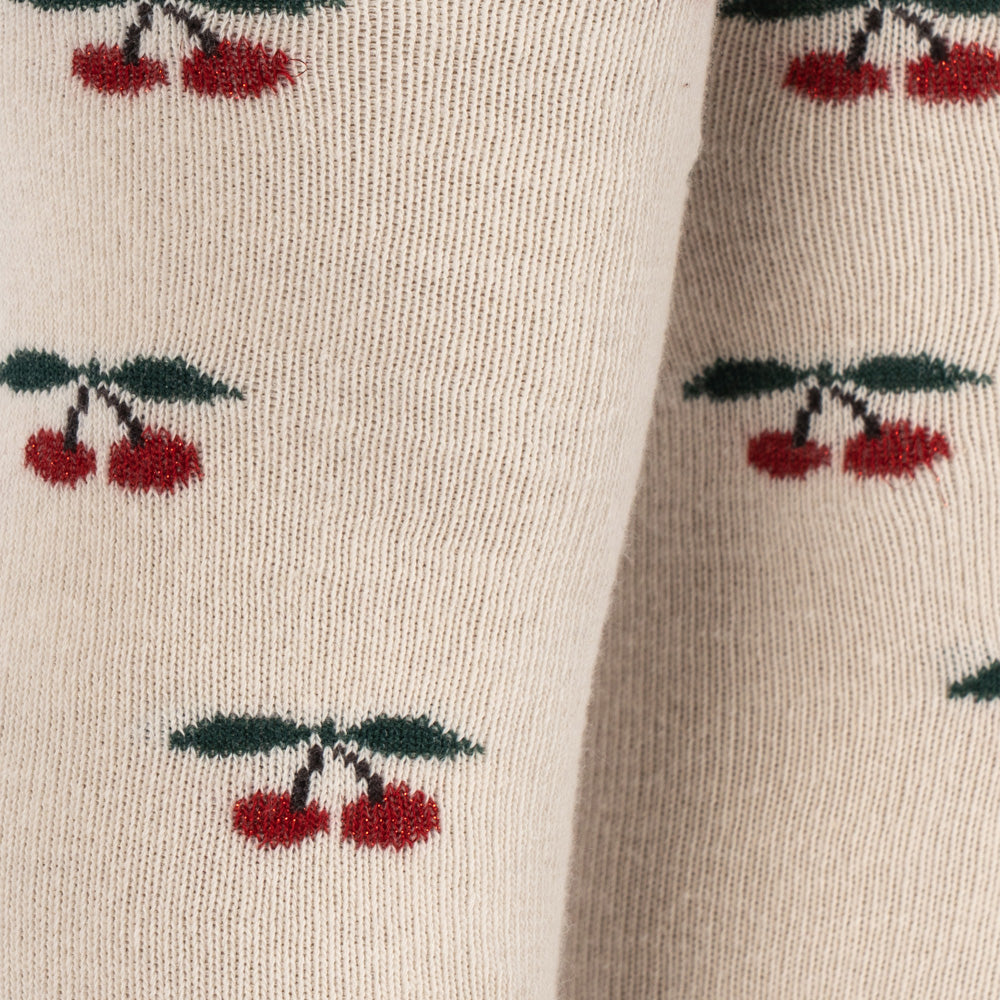 Konges Sløjd-2 Pack Cherry Dot Tights Cherry Mix