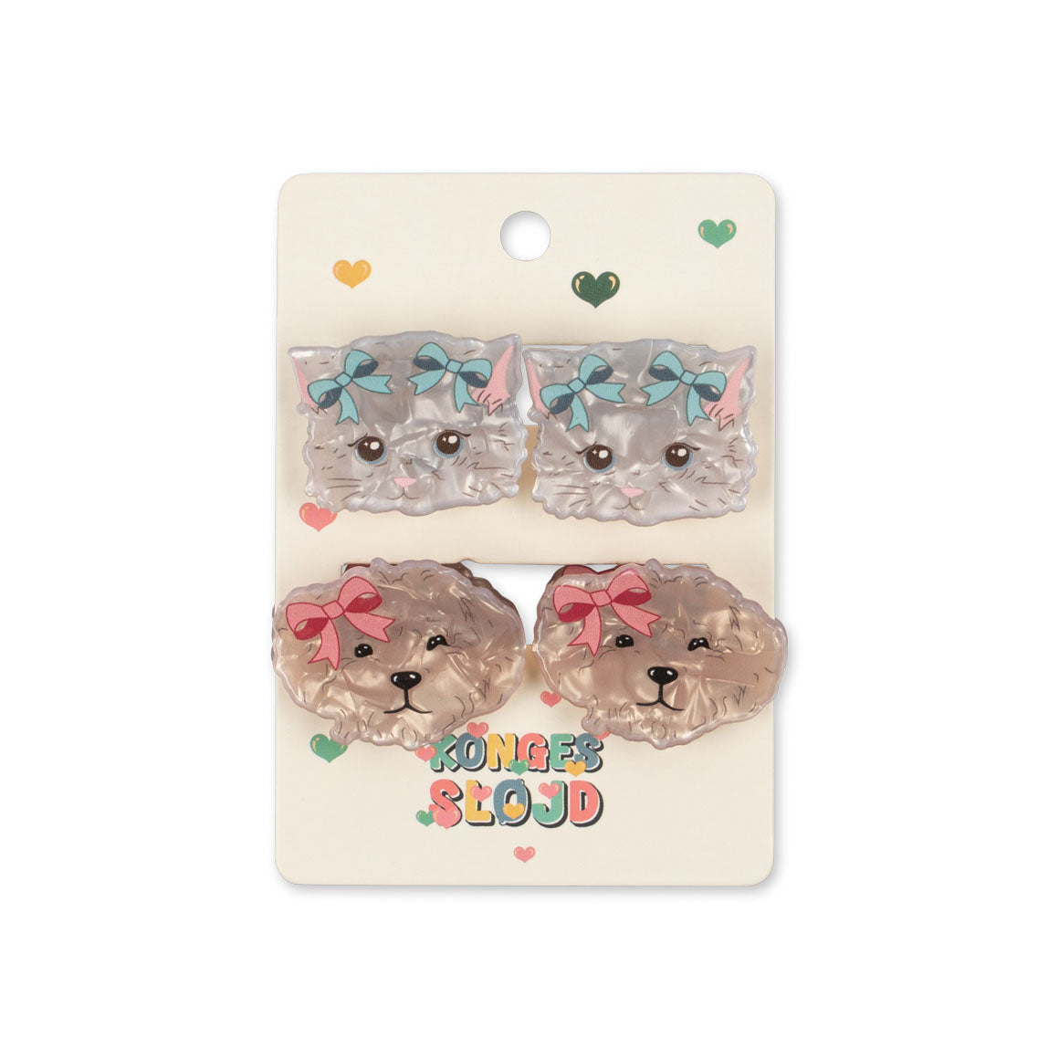 Konges Sløjd-4 Pack Small Hair Claw Multi