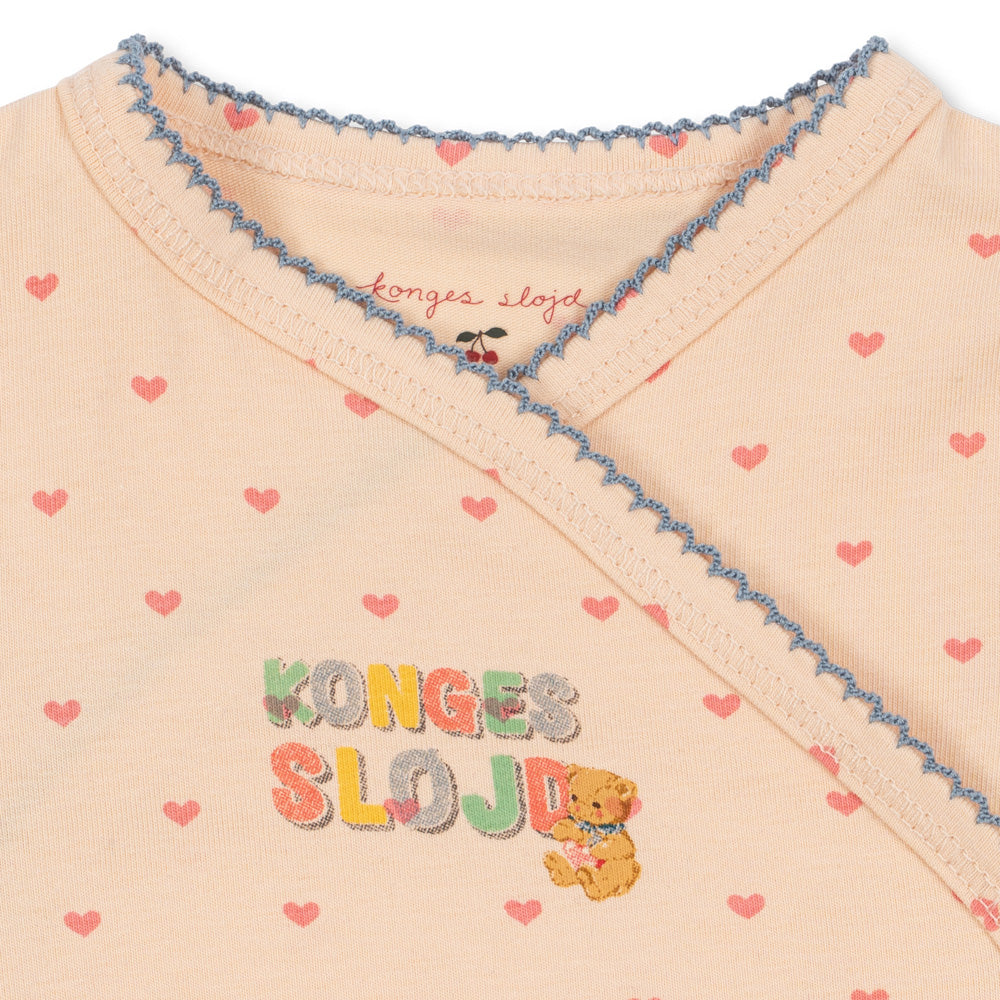 Konges Sløjd-Basic Ls Newborn Body Gots Teddy Coeur