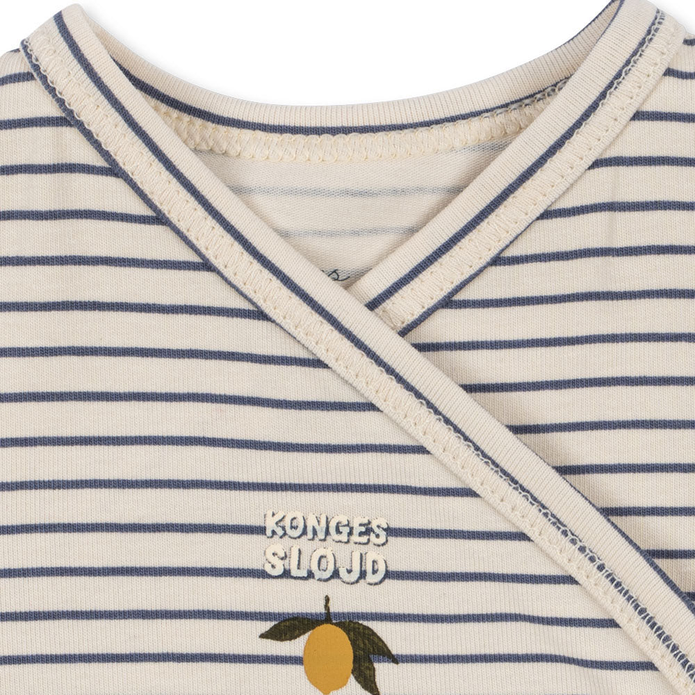 Konges Sløjd-Basic LS Newborn Body Gots Stripe Como