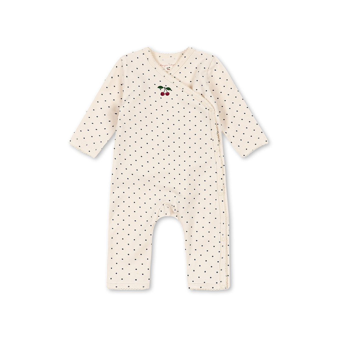 Konges Sløjd-Basic Newborn Onesie Gots Blue Dot