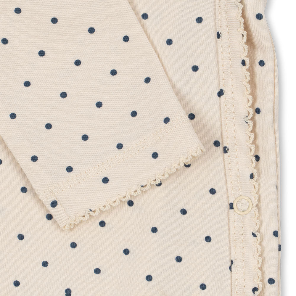Konges Sløjd-Basic Newborn Onesie Gots Blue Dot