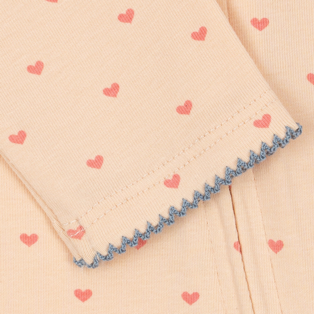 Konges Sløjd-Basic Zip Onesie Gots Teddy Coeur