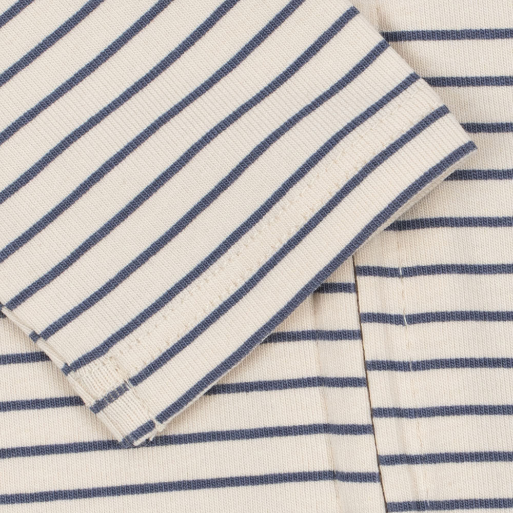 Konges Sløjd-Basic Zip Onesie Gots Stripe Como