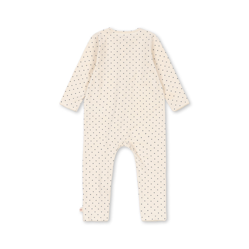 Konges Sløjd-Basic Zip Onesie Gots Blue Dot
