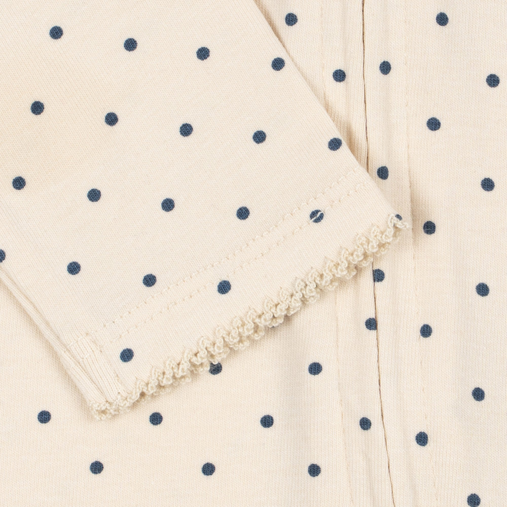 Konges Sløjd-Basic Zip Onesie Gots Blue Dot