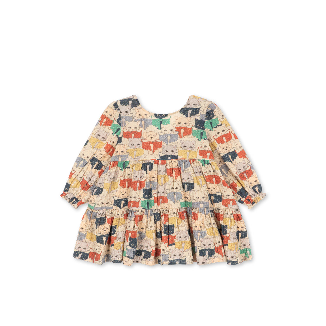 Konges Sløjd-Elin Ls Bow Dress Gots Like Cats And Dogs