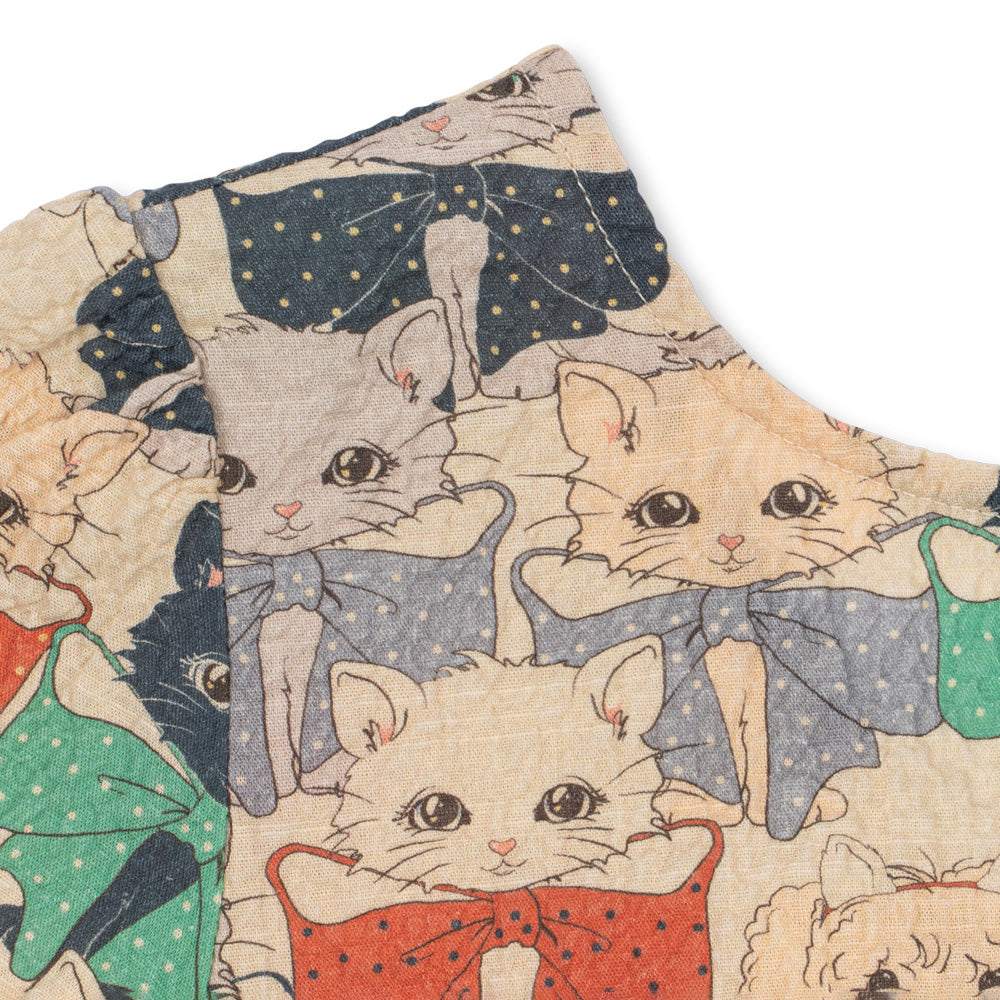 Konges Sløjd-Elin Ls Bow Dress Gots Like Cats And Dogs