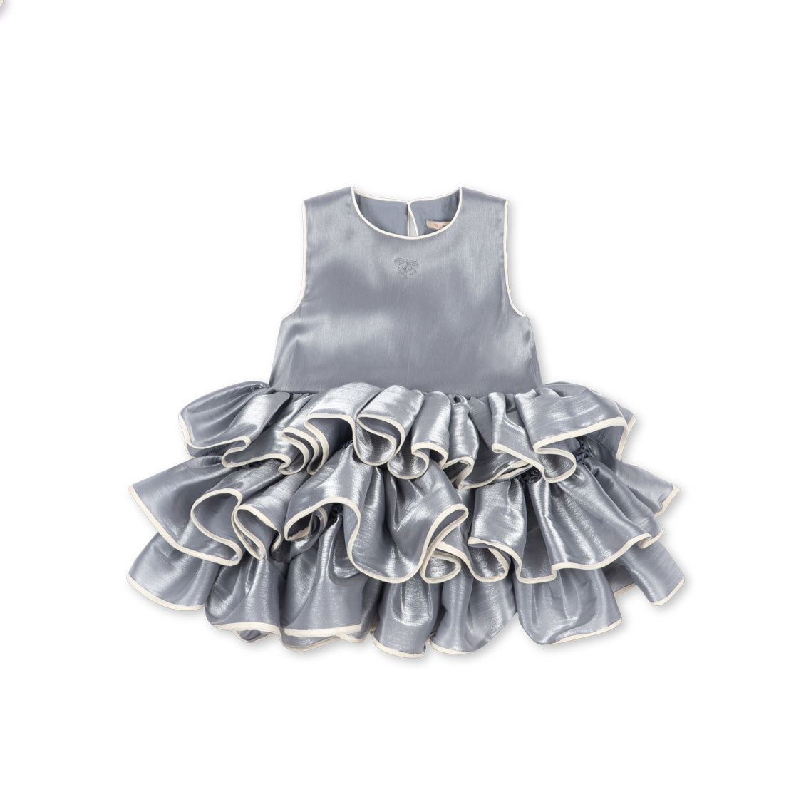 Konges Sløjd-Fia Frill Dress Grs Sleet