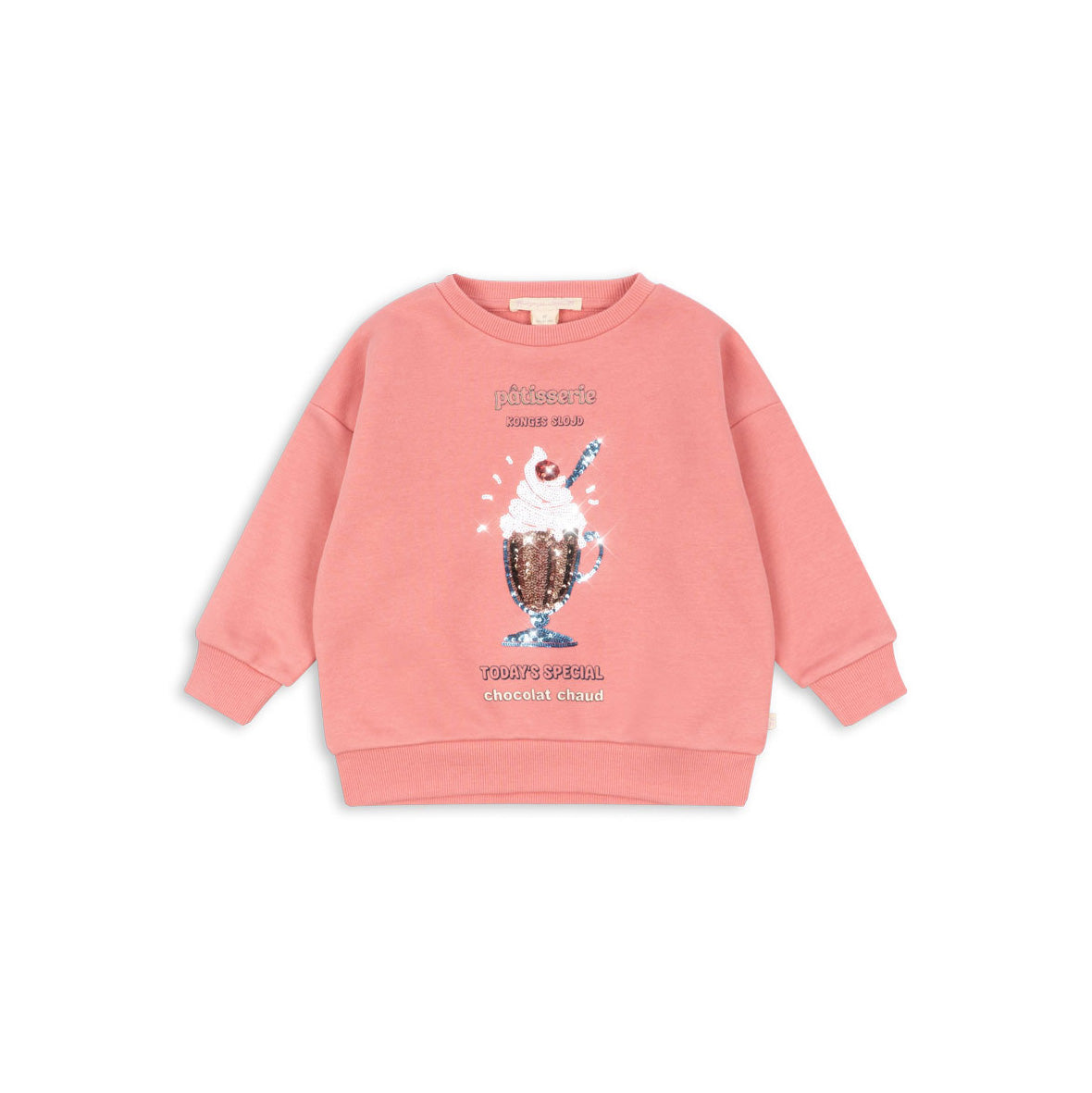 Konges Sløjd-Lou Sequin Sweat Shirt Gots Peach Blossom
