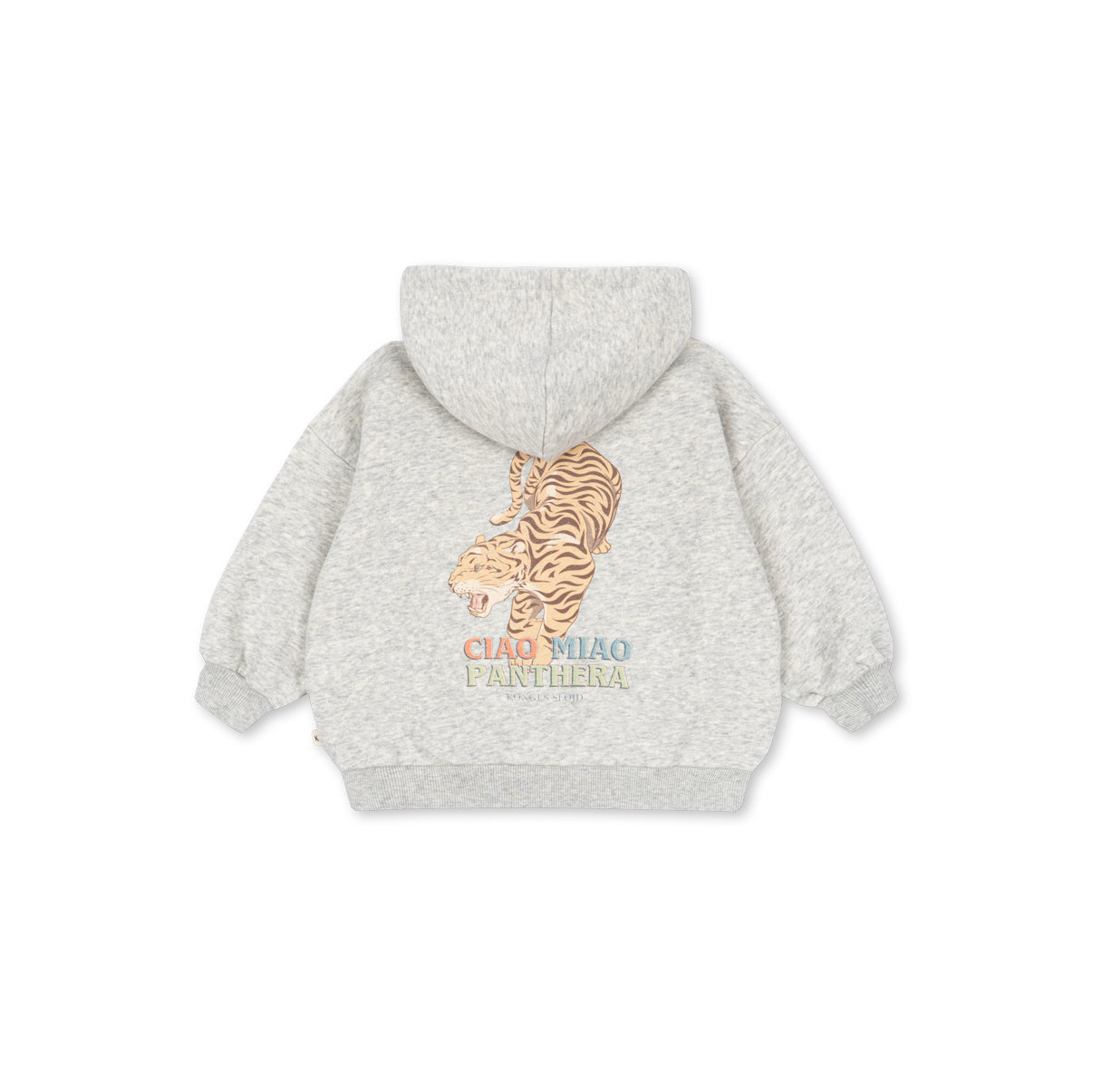 Konges Sløjd-Lou Sweat Zip Hood Gots Grey Melange