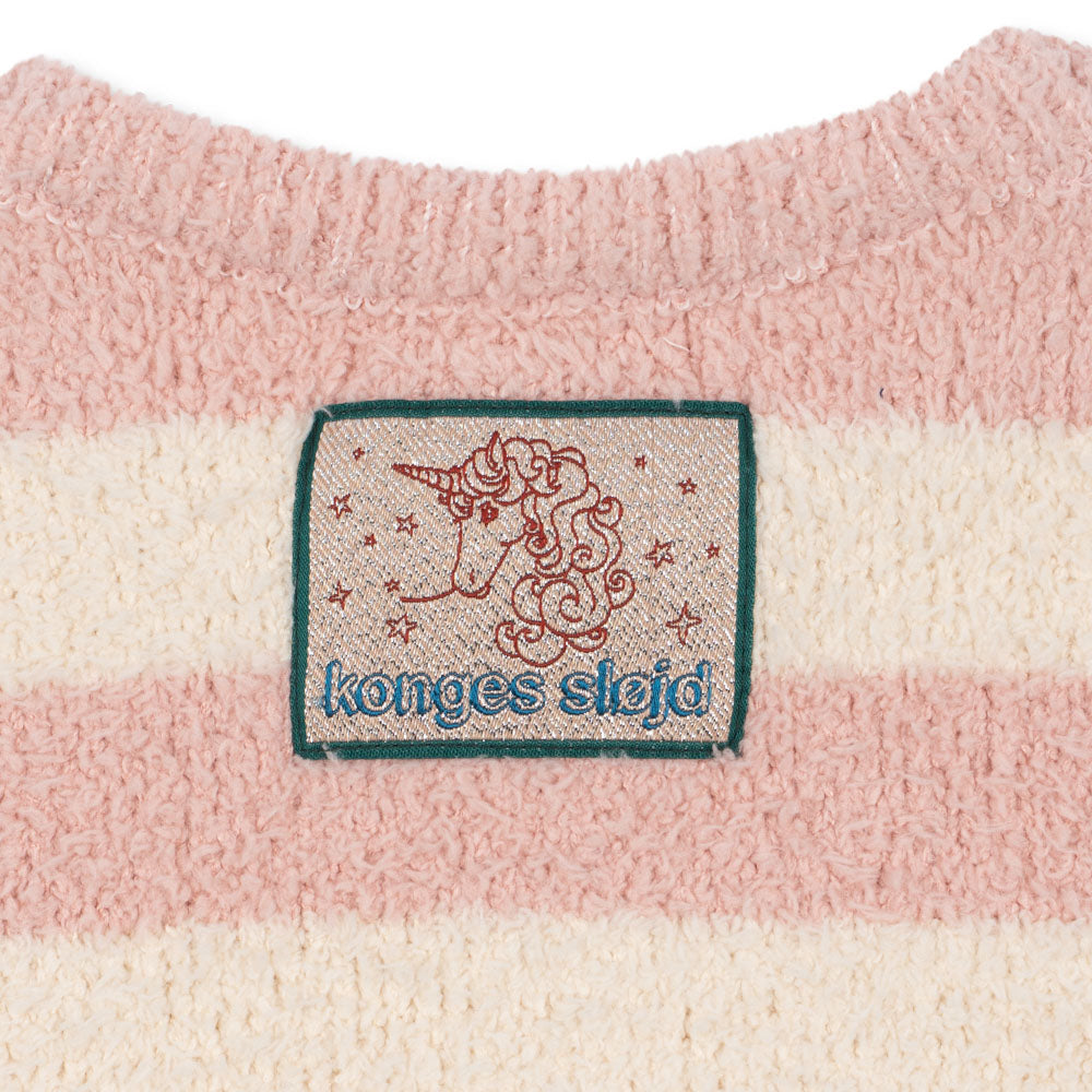 Konges Sløjd-Girls Softy Sweater Rosy Stripe