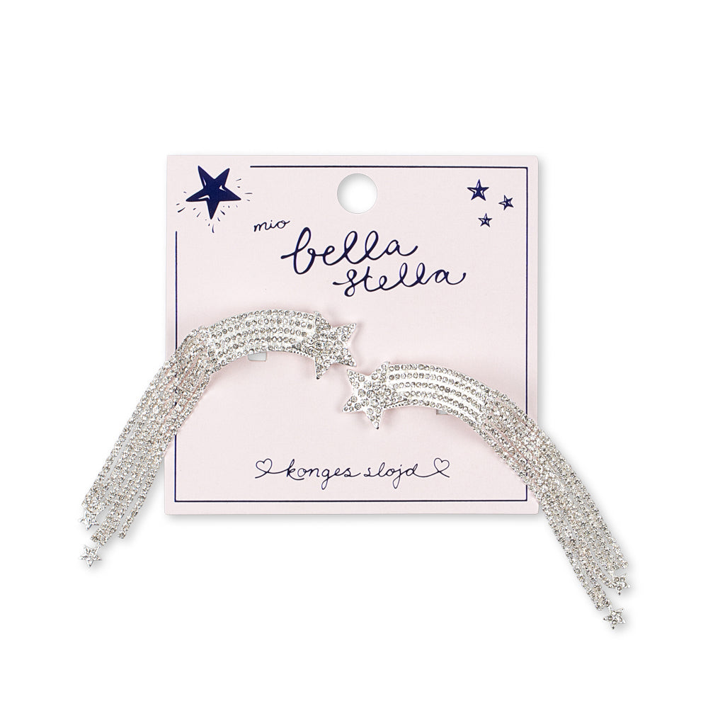 Konges Sløjd-2 Pack Sparkly Star Hairclip Silver Mix