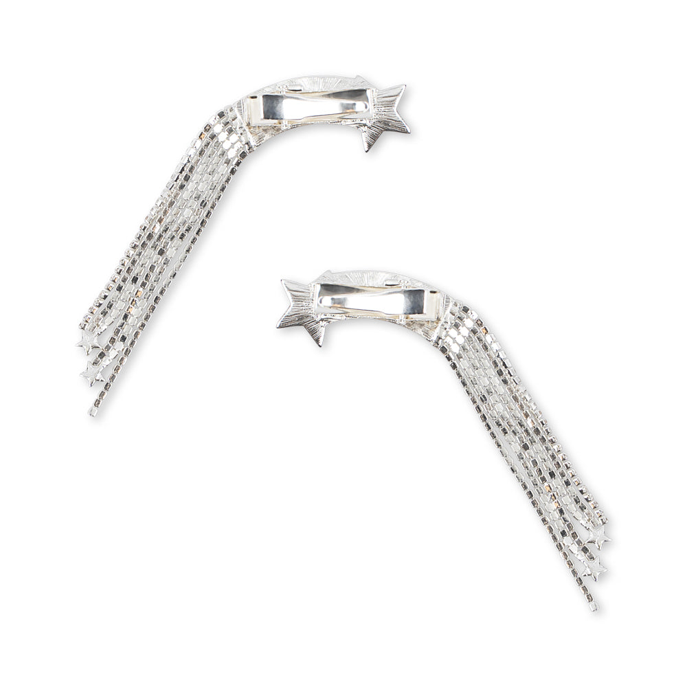 Konges Sløjd-2 Pack Sparkly Star Hairclip Silver Mix