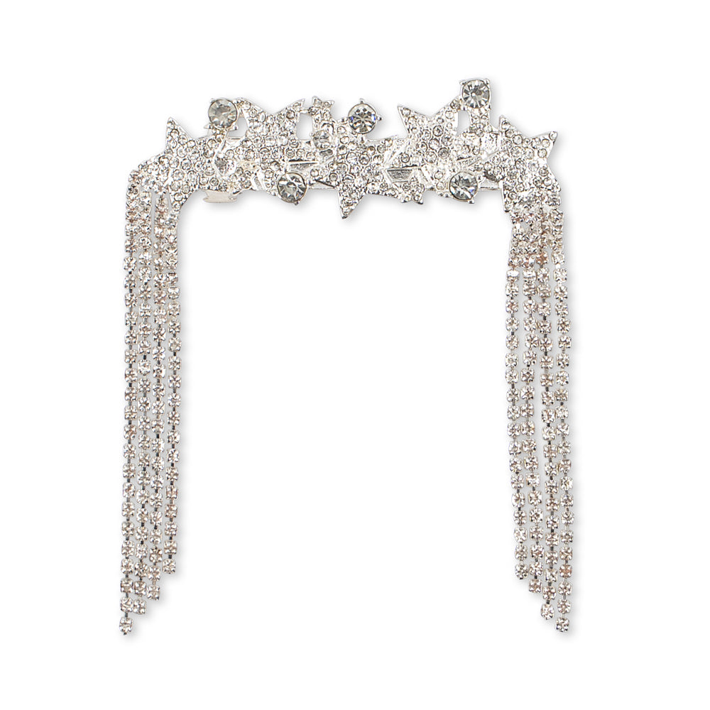 Konges Sløjd-Big Sparkly Star Hair Clip Silver Mix