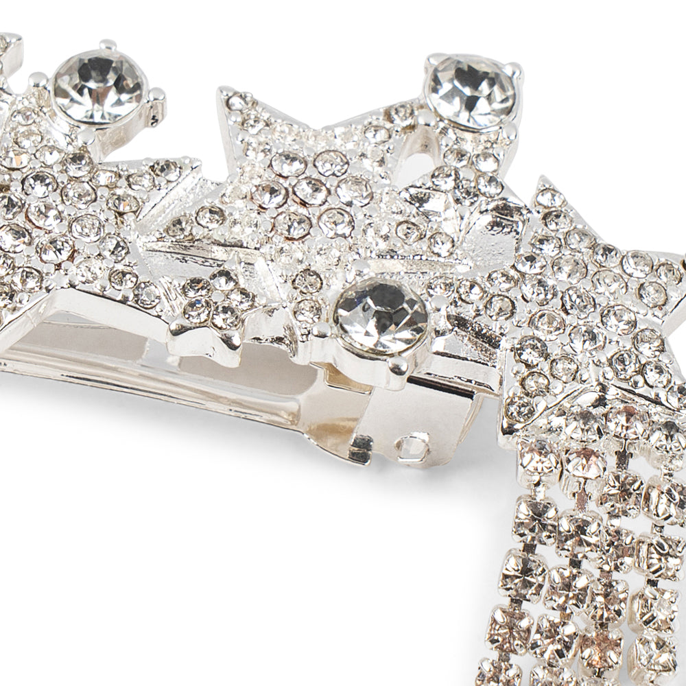 Konges Sløjd-Big Sparkly Star Hair Clip Silver Mix