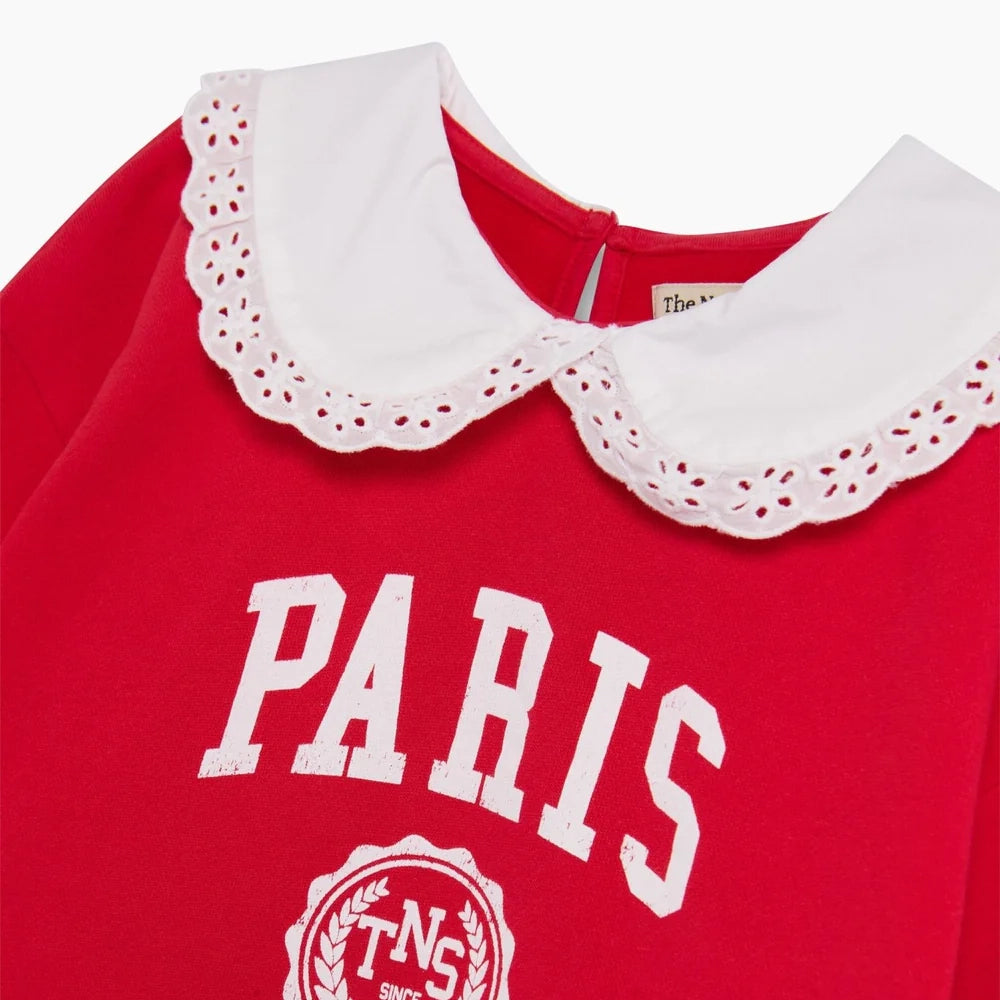 The New Society-Paris Sweatshirt Chinese Red