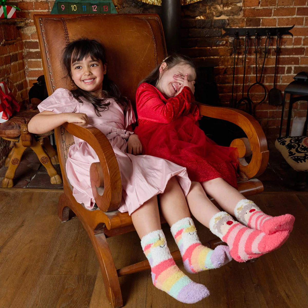 Rockahula Kids-Rainbow Unicorn Cosy Slipper Socks