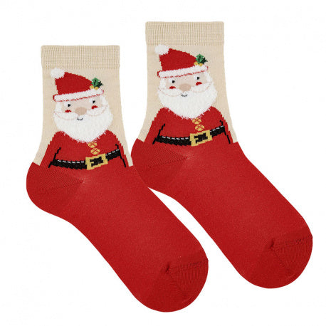 Santa clauss christmas socks red 45