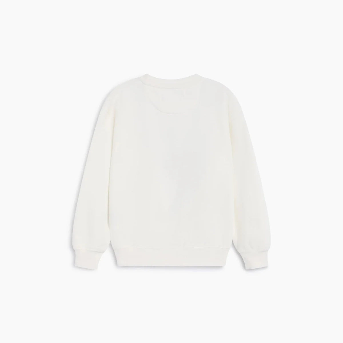 The New Society-Smiley Sweatshirt Whisper White