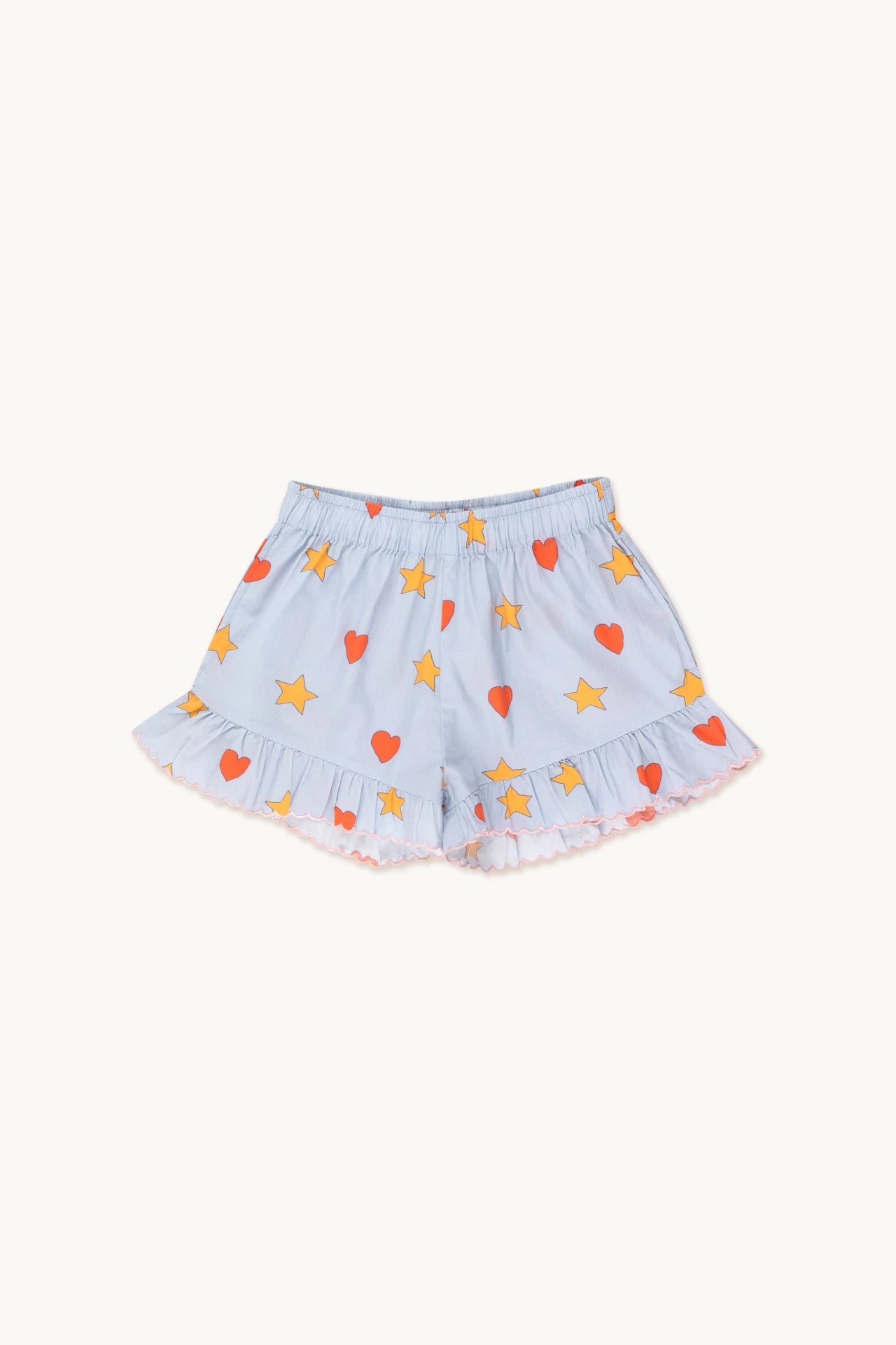 HEARTS STARS SHORT-sky grey