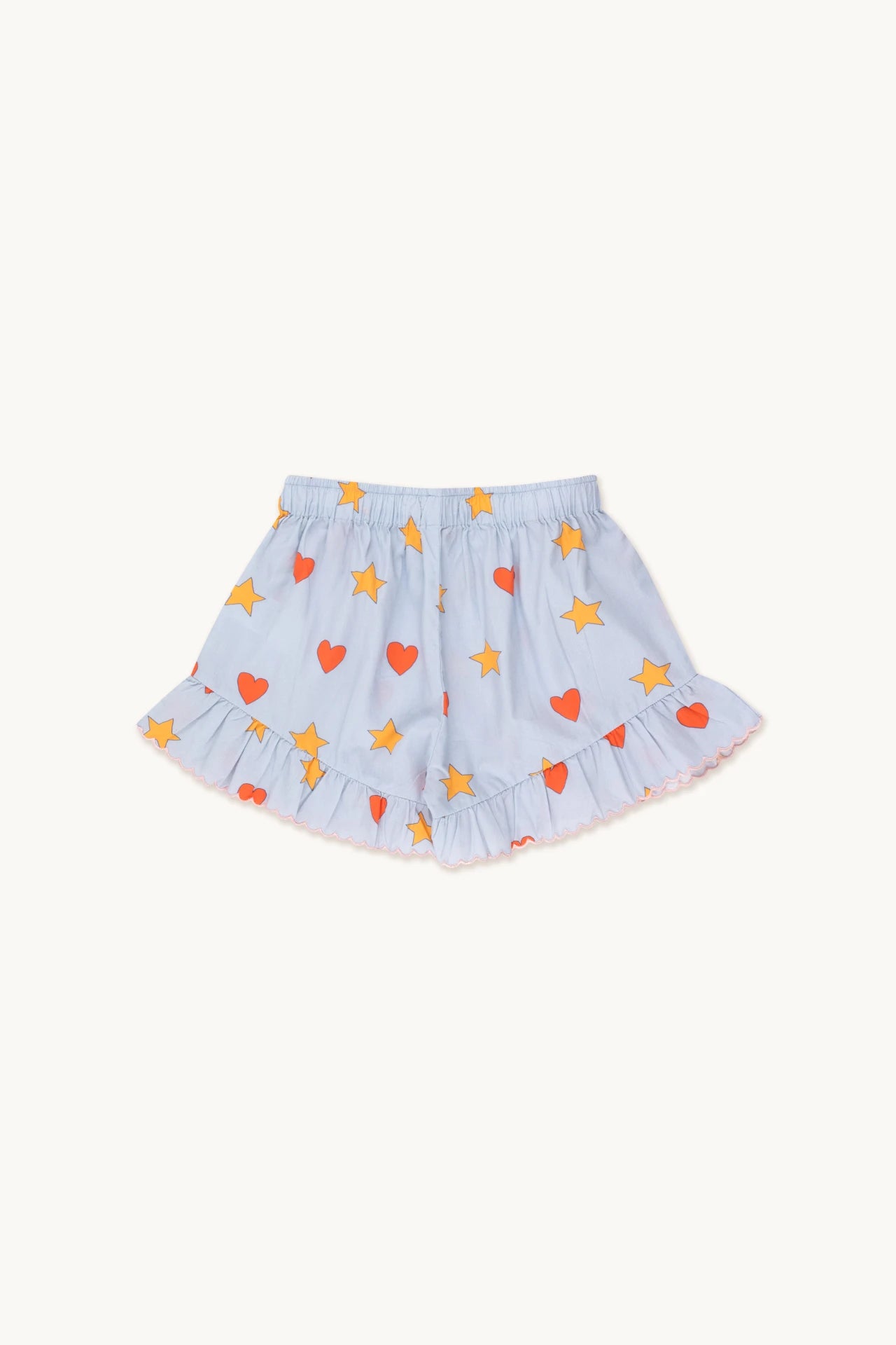 HEARTS STARS SHORT-sky grey