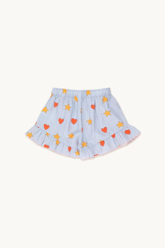 HEARTS STARS SHORT-sky grey