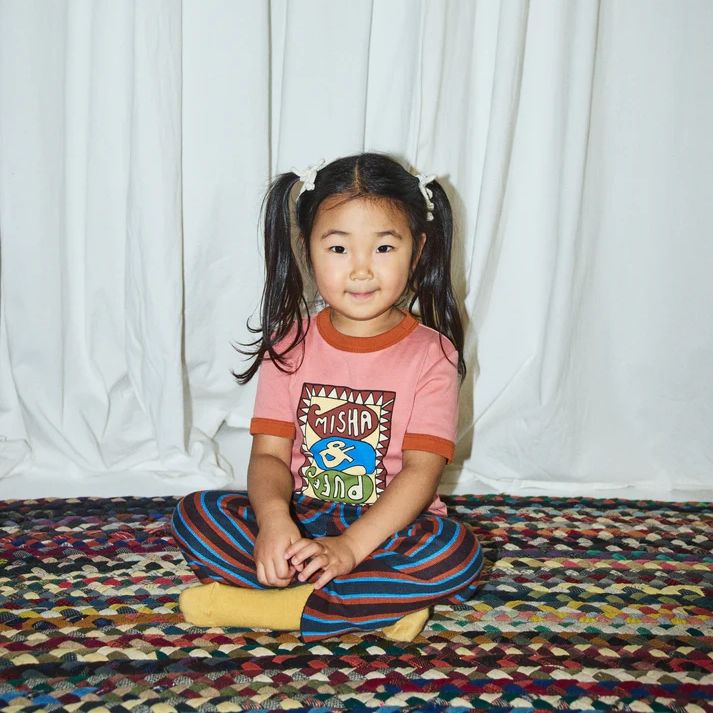 Misha & Puff-Groovy Paisley Ringer Tee Rosewood