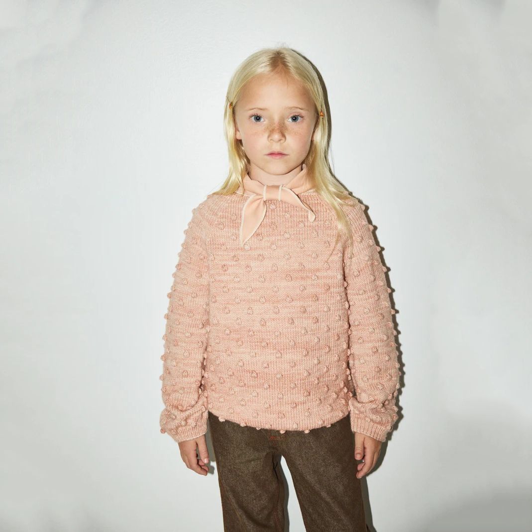 Misha & Puff-Original Popcorn Sweater Faded Rose