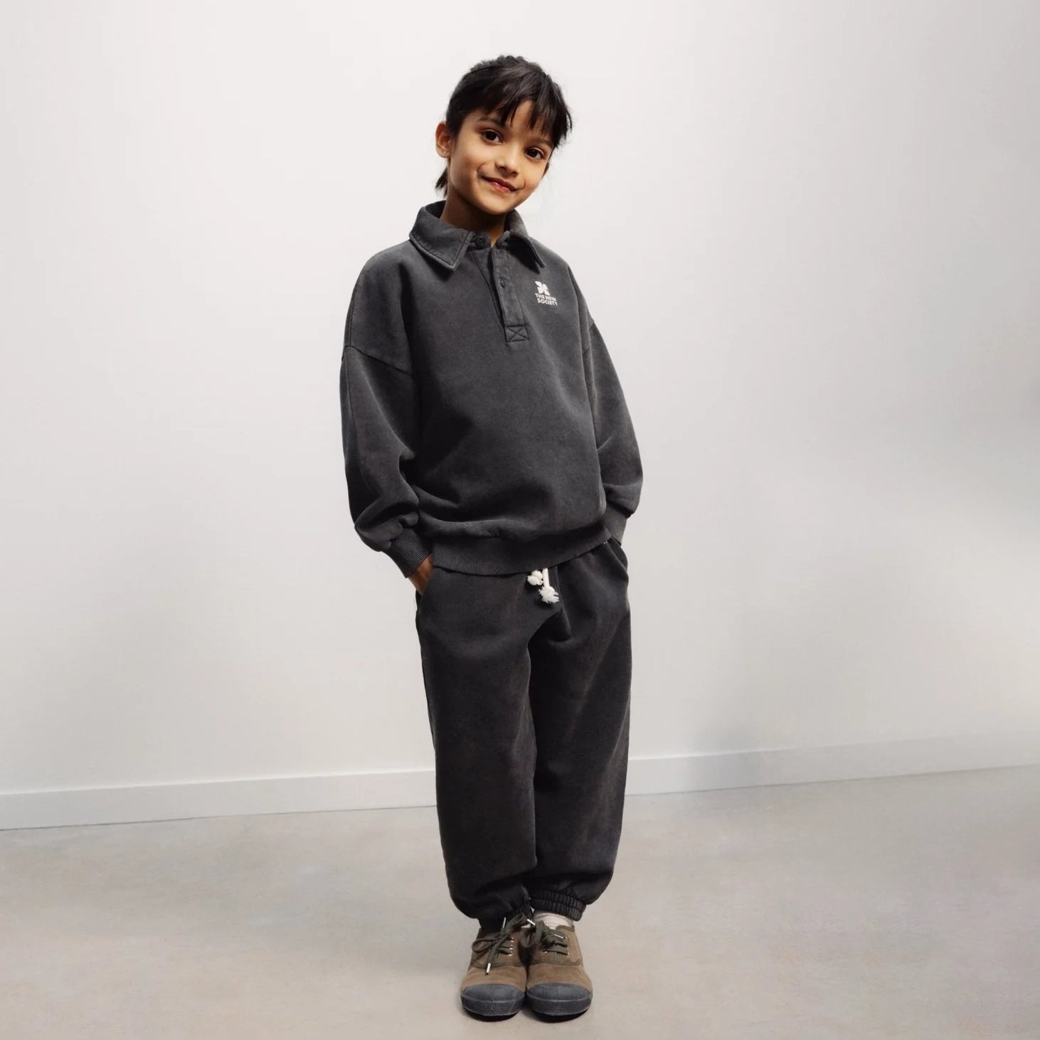 The New Society-Kids TNS Logo Polo Forged Iron